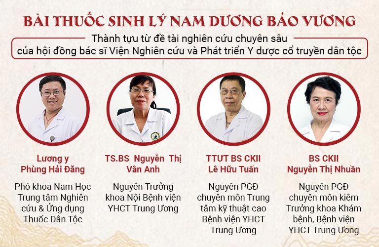 Dương Bảo Vương được nghiên cứu bởi các bác sĩ, tiến sĩ, chuyên gia y học cổ truyền đầu ngành