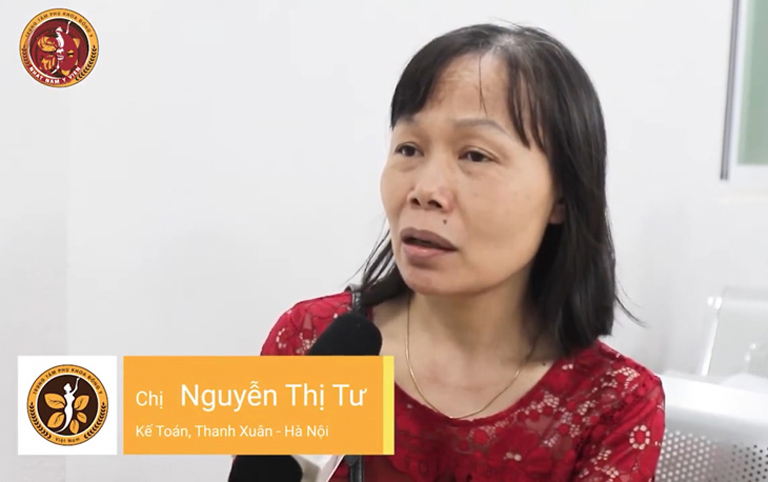 Chị Nguyễn Thị Tư đánh giá cao hiệu quả trị bệnh phụ khoa của bài thuốc Phụ Khang Tán