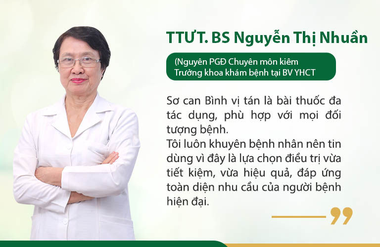 Bs Nguyễn Thị Nhuần đánh giá về bài thuốc