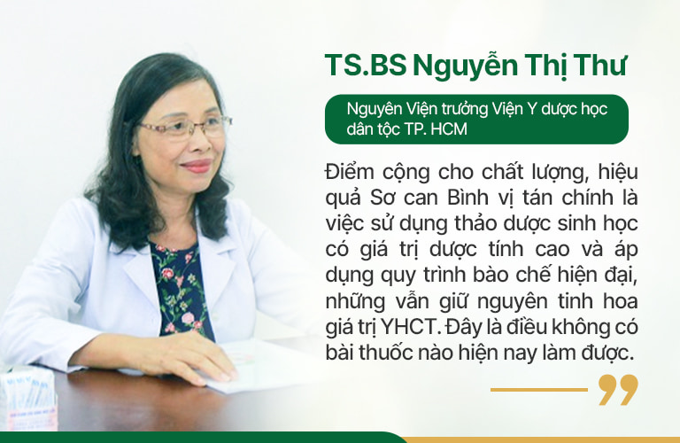 Đánh giá từ BS Nguyễn Thị Thư về bài thuốc