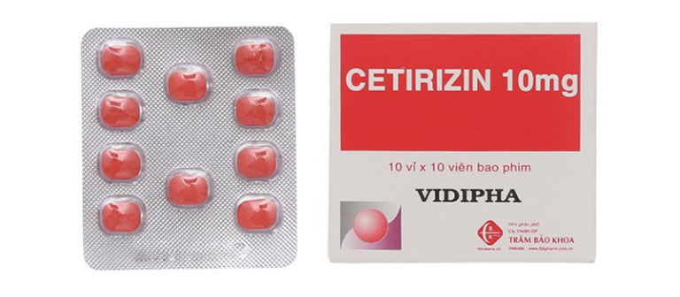 Thuốc trị ngứa ngoài da Cetirizin