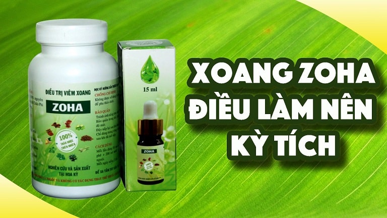 Thuốc trị viêm xoang của Mỹ Xoang Zoha