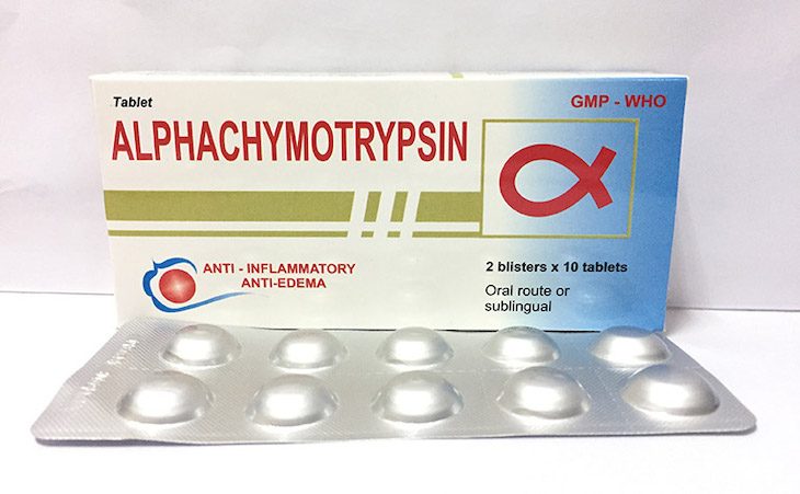 Alphachymotrypsin - Thuốc chống viêm chữa viêm amidan