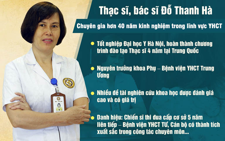 Bác sĩ Đỗ Thanh Hà - "cây đại thụ" trong điều trị bệnh Phụ khoa, bệnh kinh nguyệt bằng YHCT