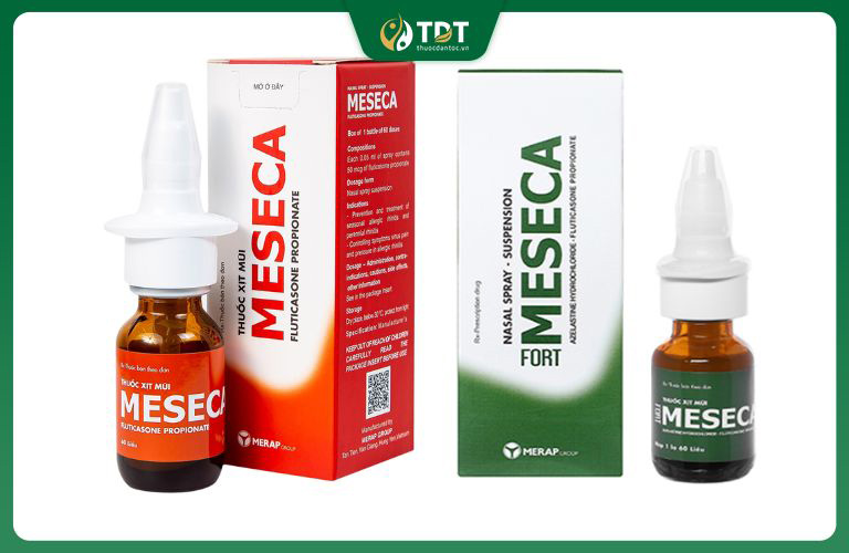Thuốc xịt viêm xoang Meseca là một sản phẩm thuộc Tập đoàn Dược – Mỹ phẩm Merap