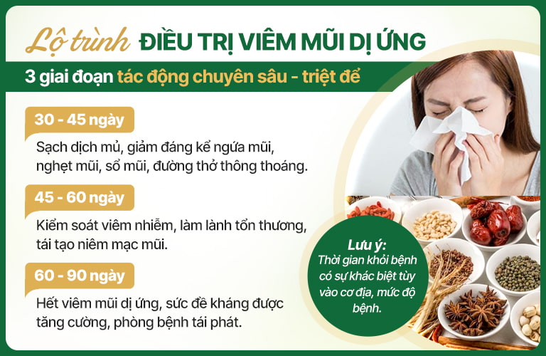 Lộ trình điều trị chuyên sâu, dứt điểm bằng bài thuốc Thông xoang Khang dược chữa viêm mũi dị ứng